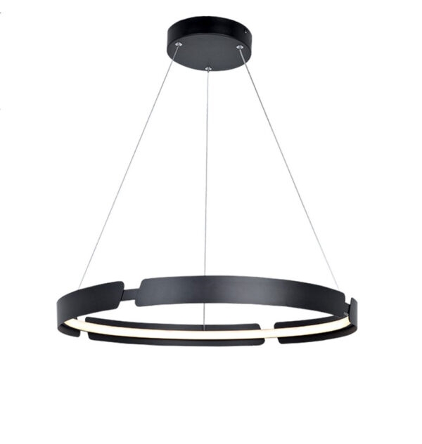 ACA Decor Κρεμαστό Φωτιστικό LED Themida 34W 2720Lm Αλουμινίου Μαύρο με Σιλικόνη – 3000K Θερμό Λευκό